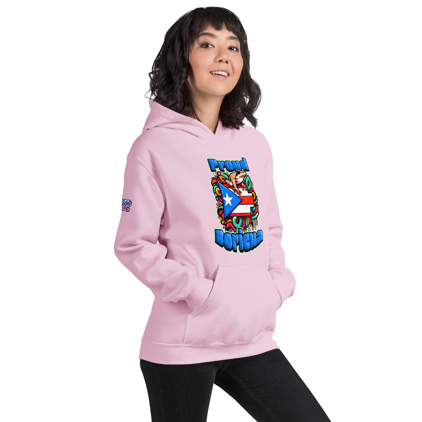 Graffytees Proud Boricua Unisex Hoodie