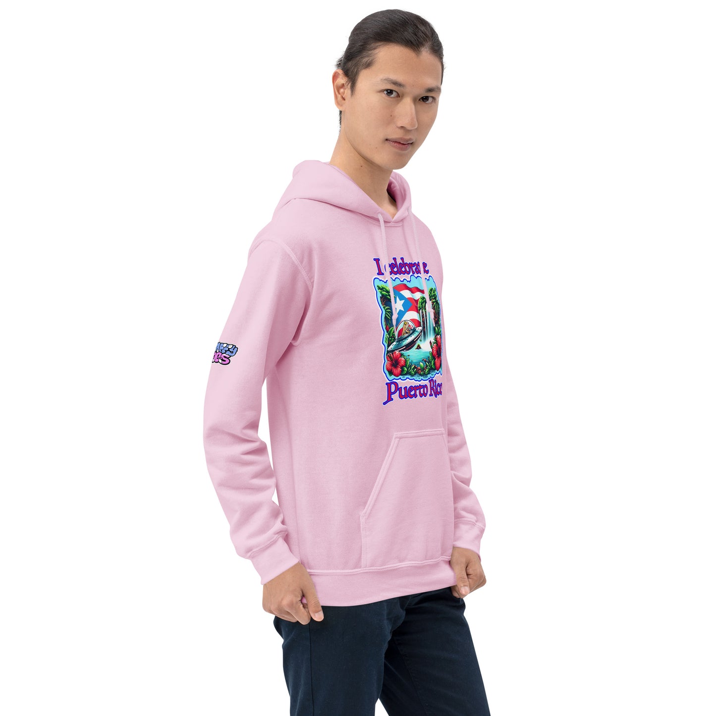 Graffytees I Celebrate Puerto Rico Unisex Hoodie