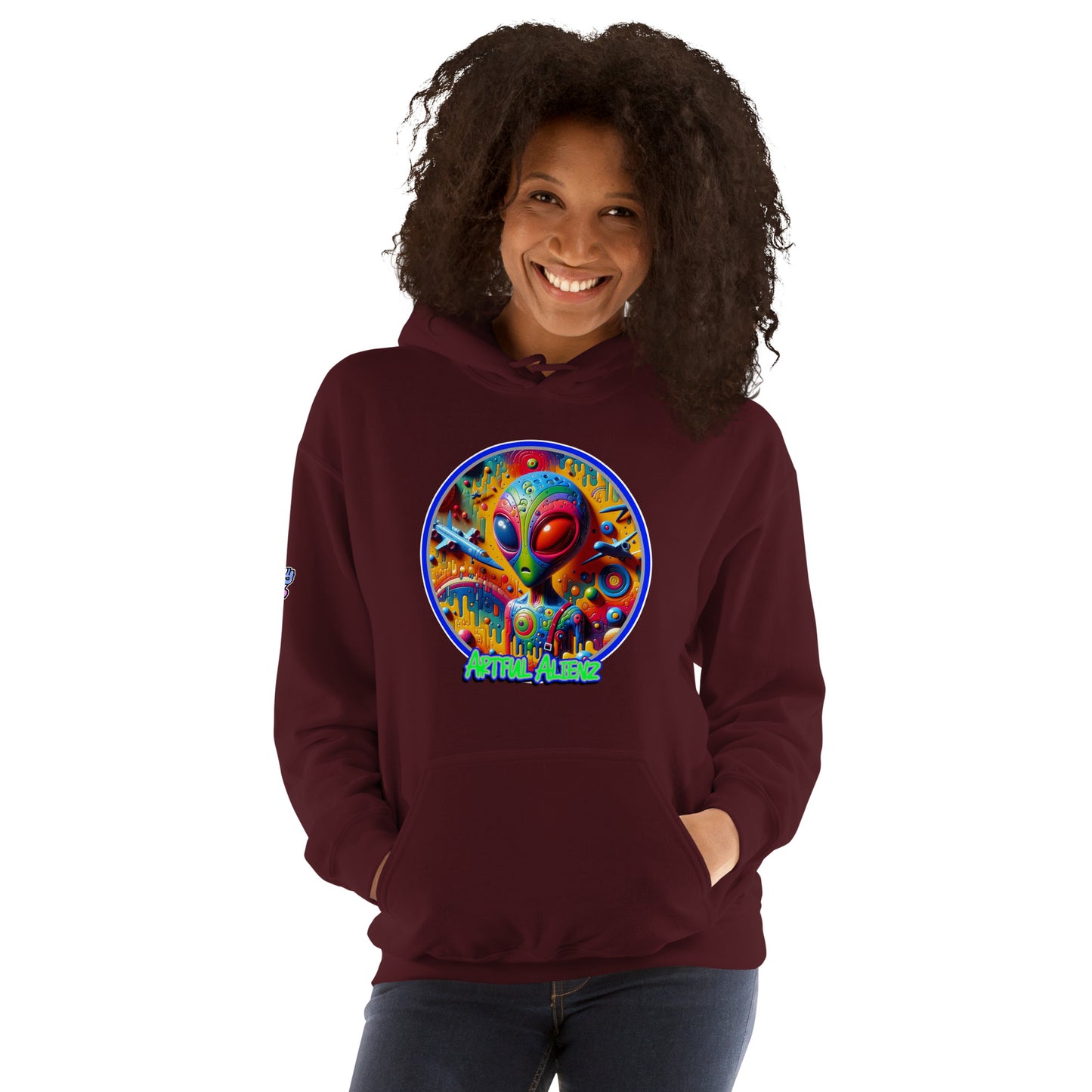 Graffiti Artful Alienz Unisex Hoodie