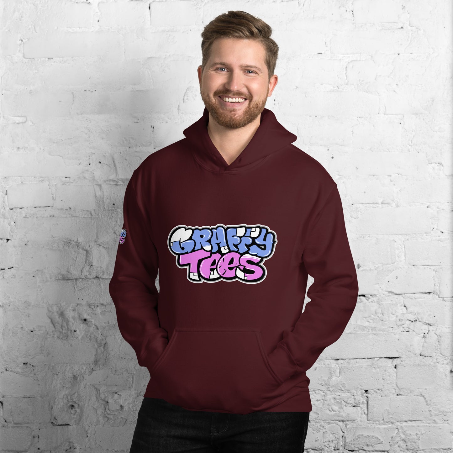 Graffytees Bubble letter graffiti logo Unisex Hoodie