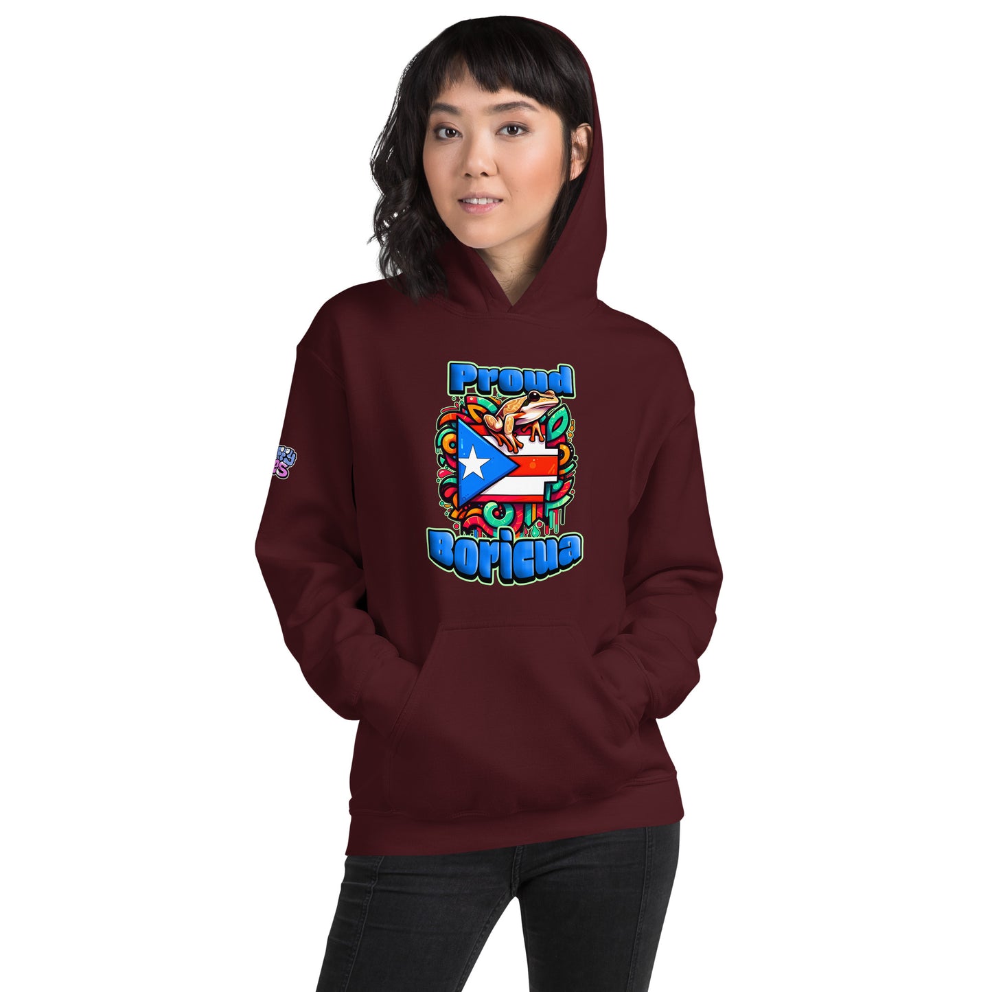 Graffytees Proud Boricua Unisex Hoodie