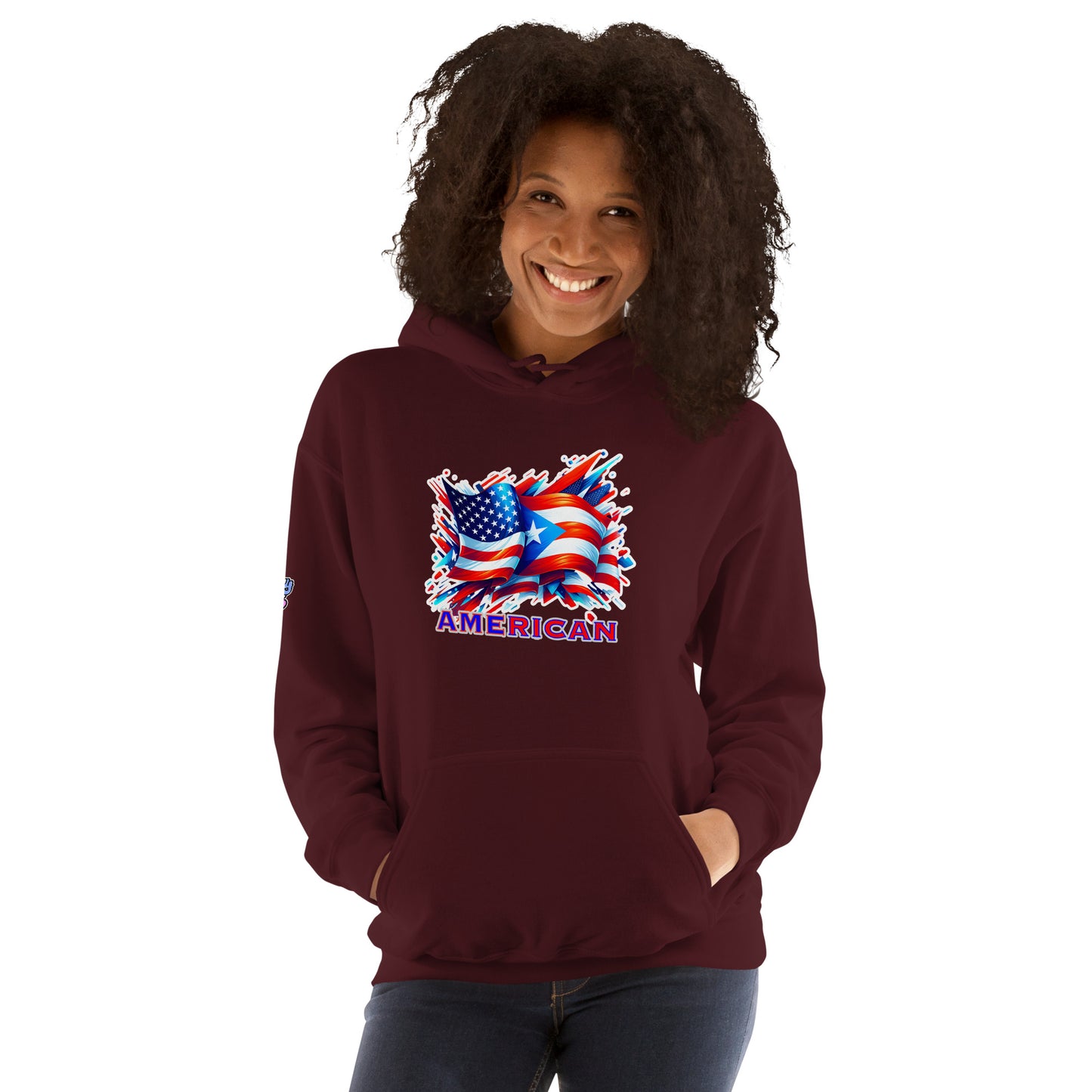 Graffytees AME-RICAN graffiti flags US-PR Unisex Hoodie