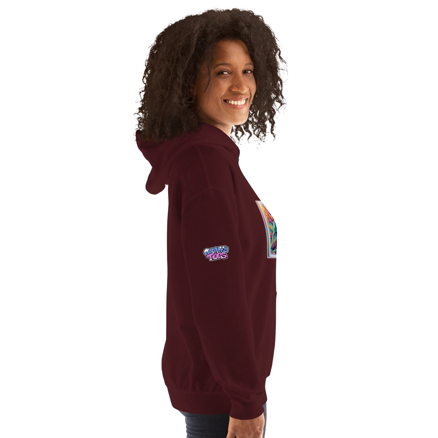 GraffyTees Vandal Artist Creating a Mural Unisex Hoodie