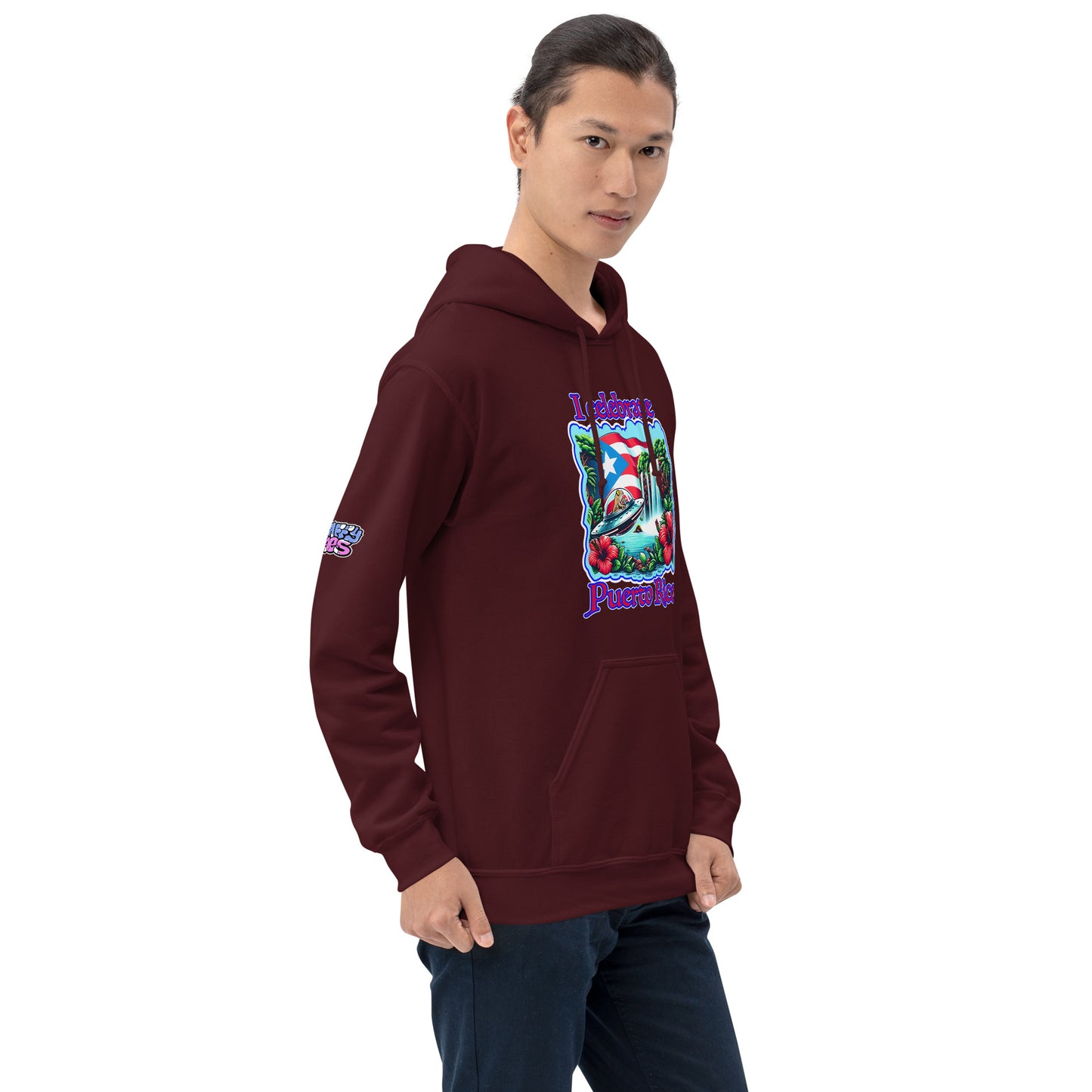 Graffytees I Celebrate Puerto Rico Unisex Hoodie