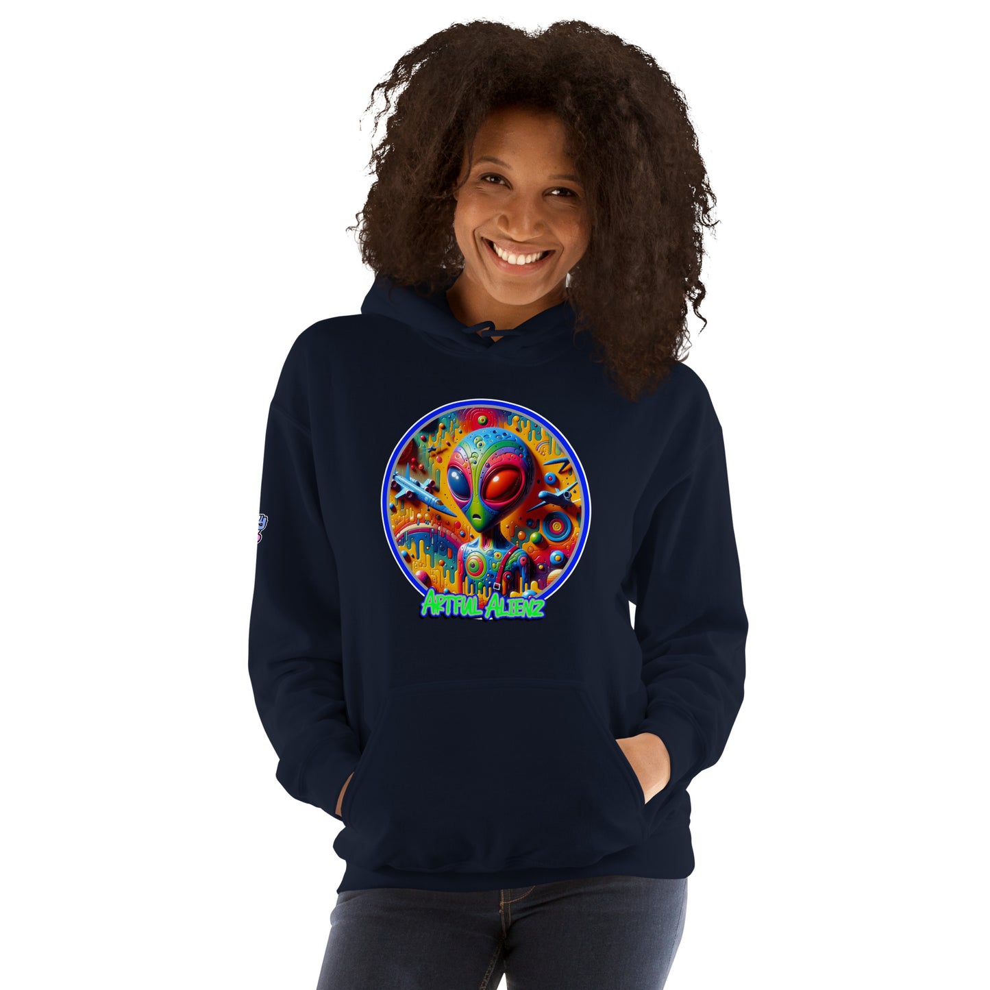 Graffiti Artful Alienz Unisex Hoodie