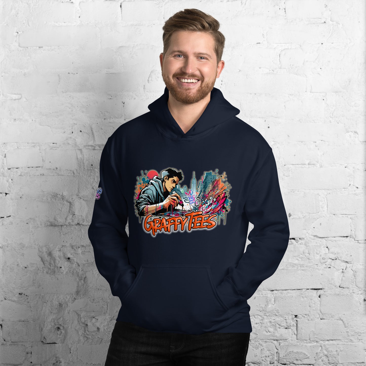 Graffytees Writer vandal with Pilot MarkerUnisex Hoodie