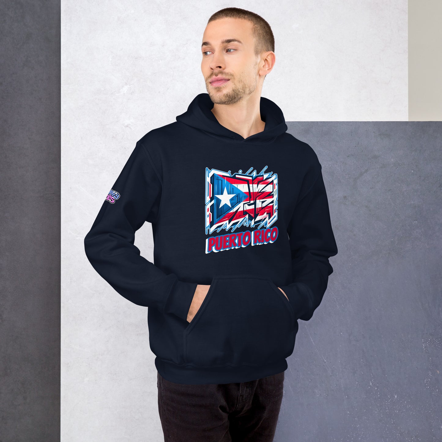 Graffytees Puerto Rico Graffiti flag Unisex Hoodie