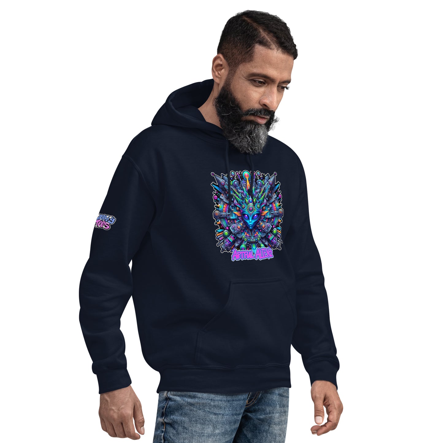 Graffiti Artful Alienz Purp Unisex Hoodie