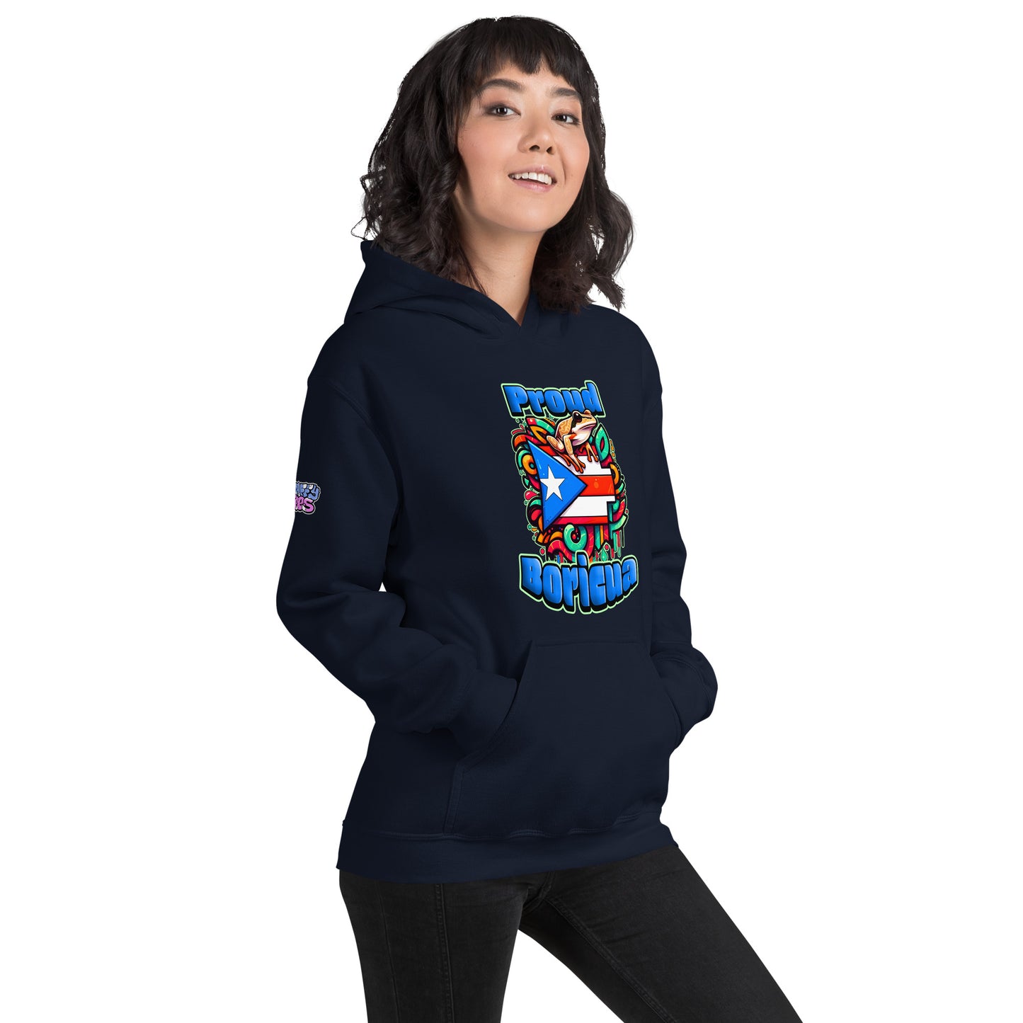 Graffytees Proud Boricua Unisex Hoodie