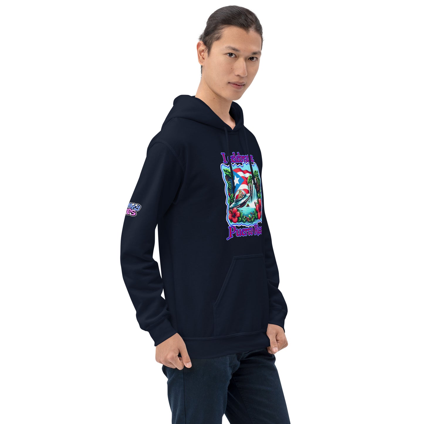 Graffytees I Celebrate Puerto Rico Unisex Hoodie
