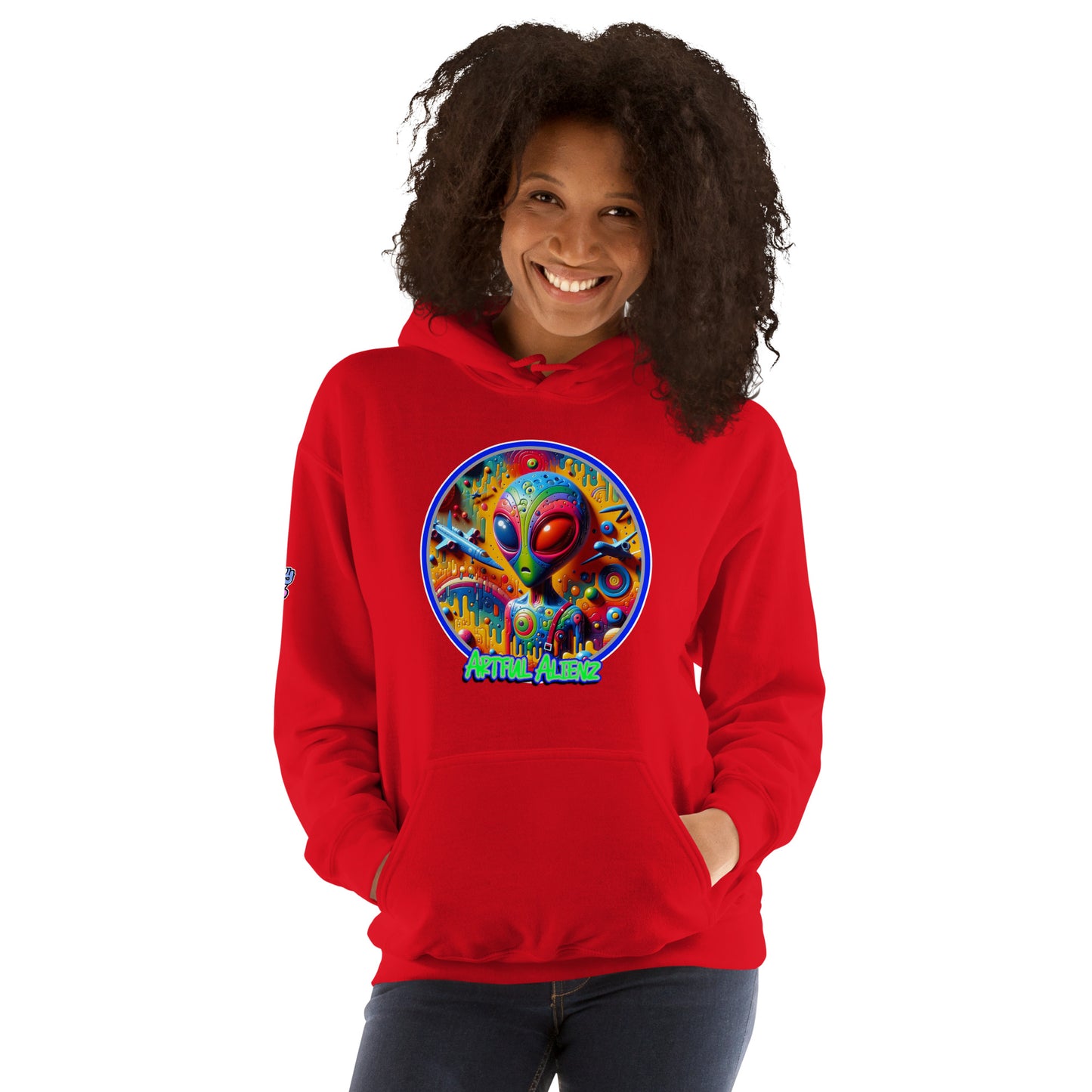 Graffiti Artful Alienz Unisex Hoodie