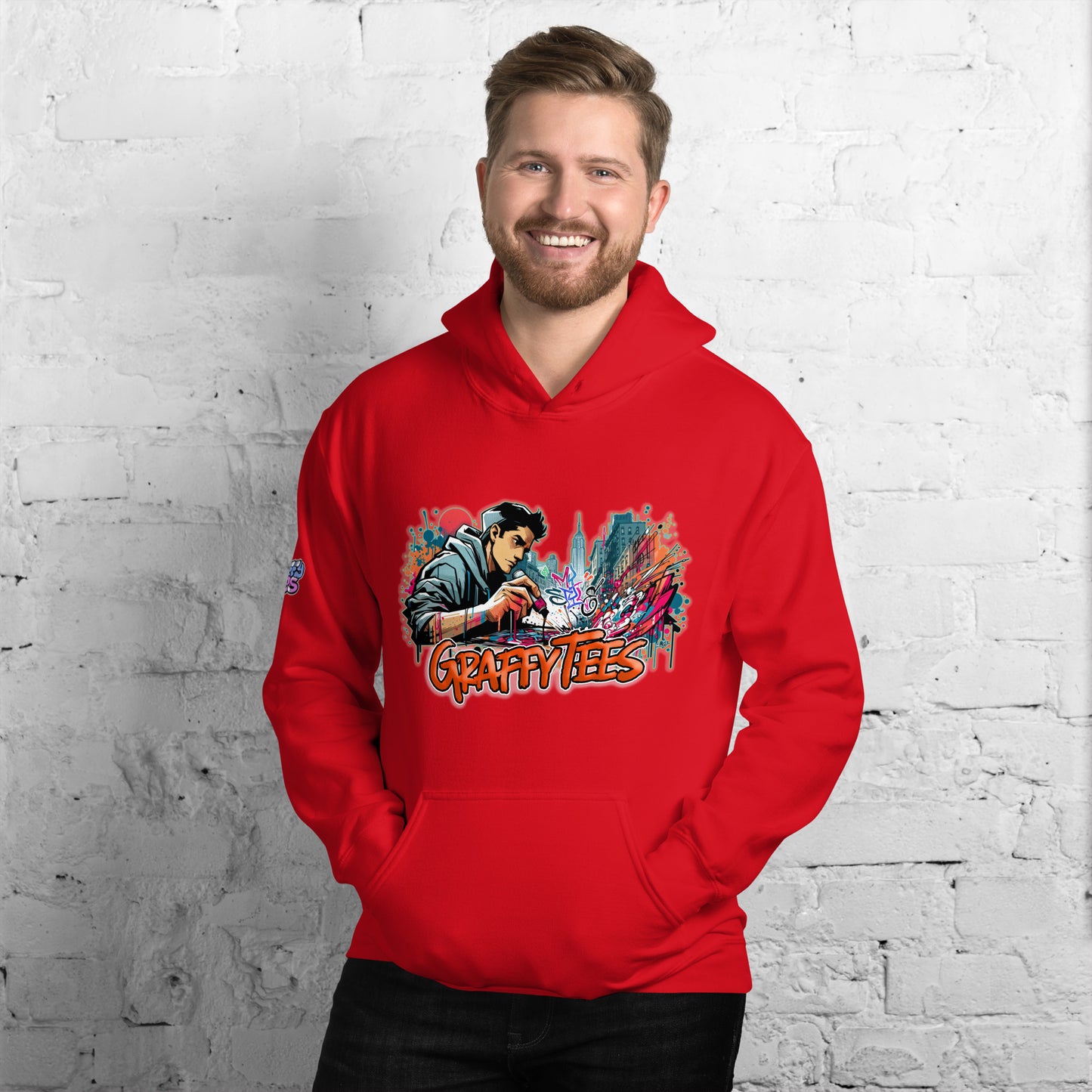 Graffytees Writer vandal with Pilot MarkerUnisex Hoodie