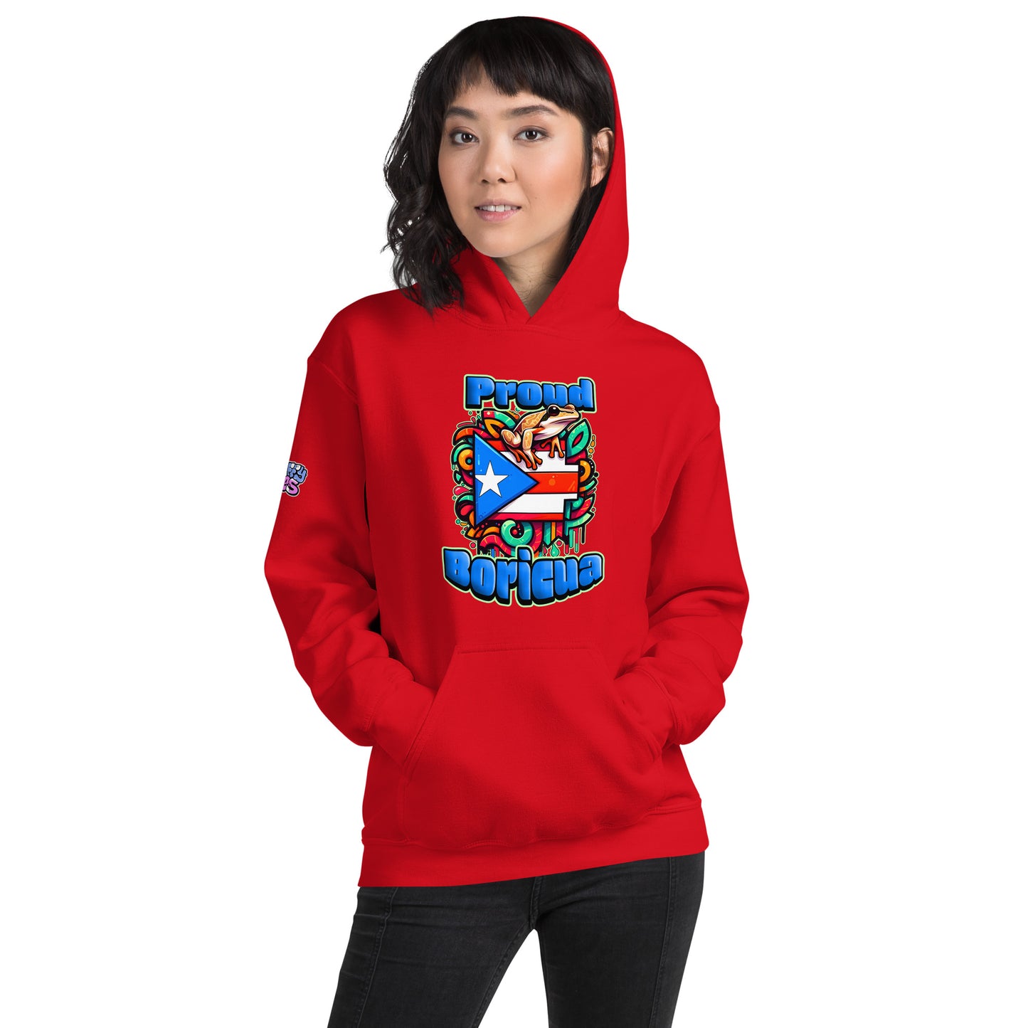 Graffytees Proud Boricua Unisex Hoodie