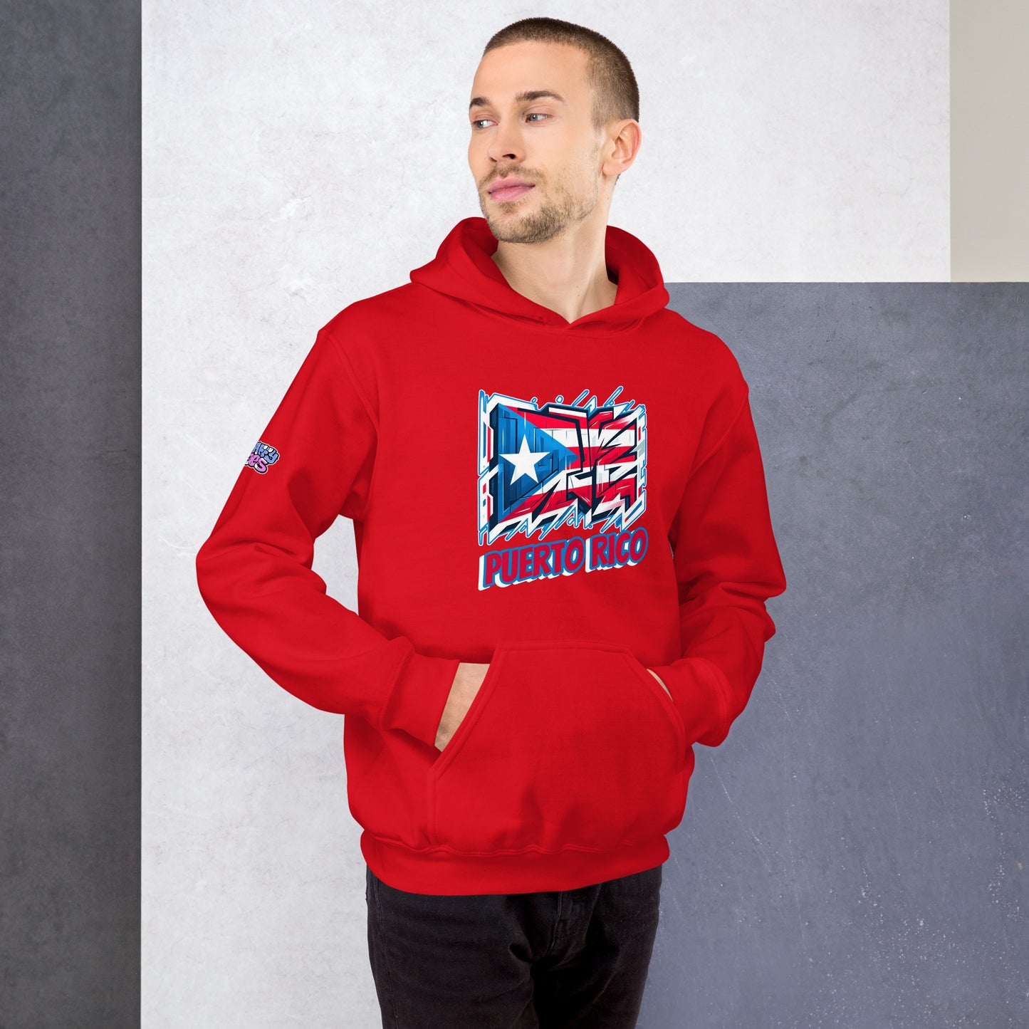 Graffytees Puerto Rico Graffiti flag Unisex Hoodie