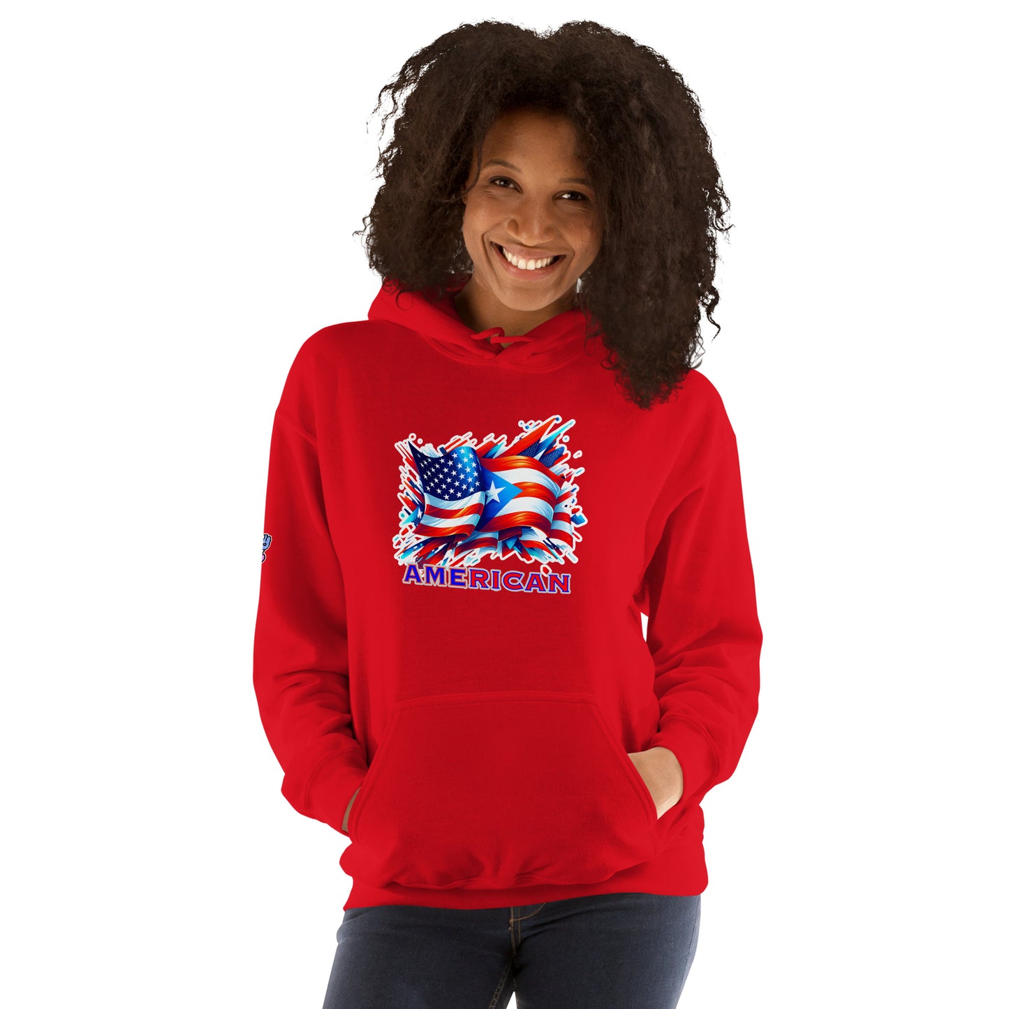 Graffytees AME-RICAN graffiti flags US-PR Unisex Hoodie