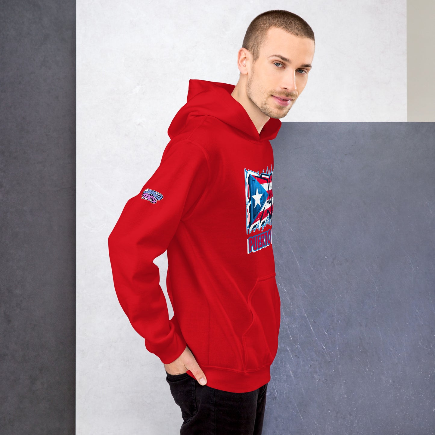 Graffytees Puerto Rico Graffiti flag Unisex Hoodie