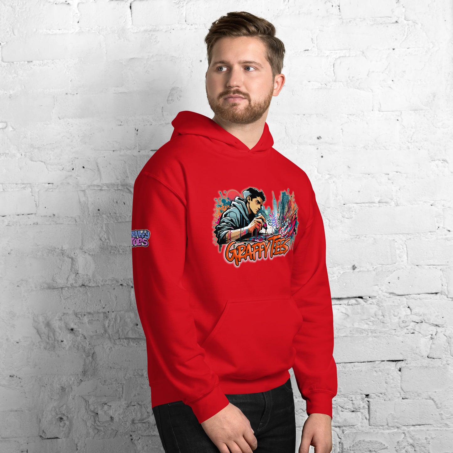Graffytees Writer vandal with Pilot MarkerUnisex Hoodie