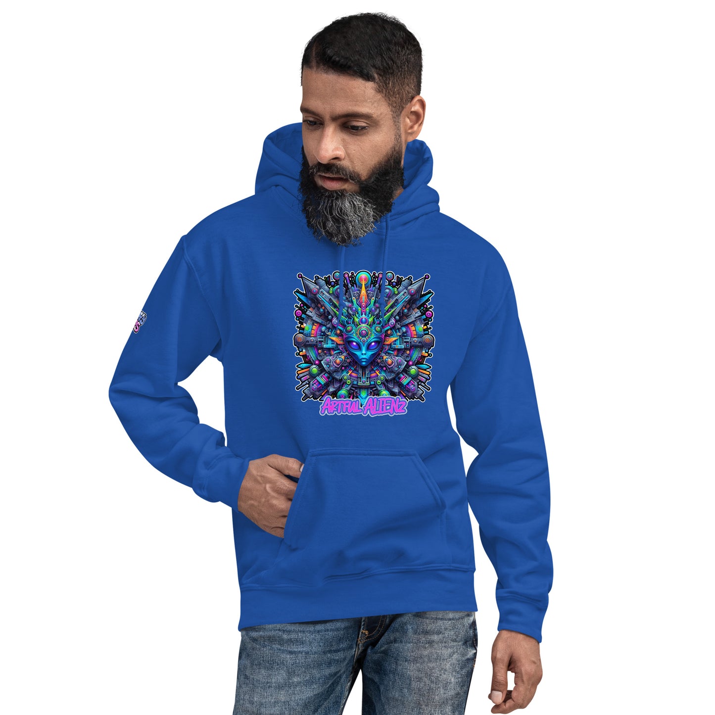 Graffiti Artful Alienz Purp Unisex Hoodie