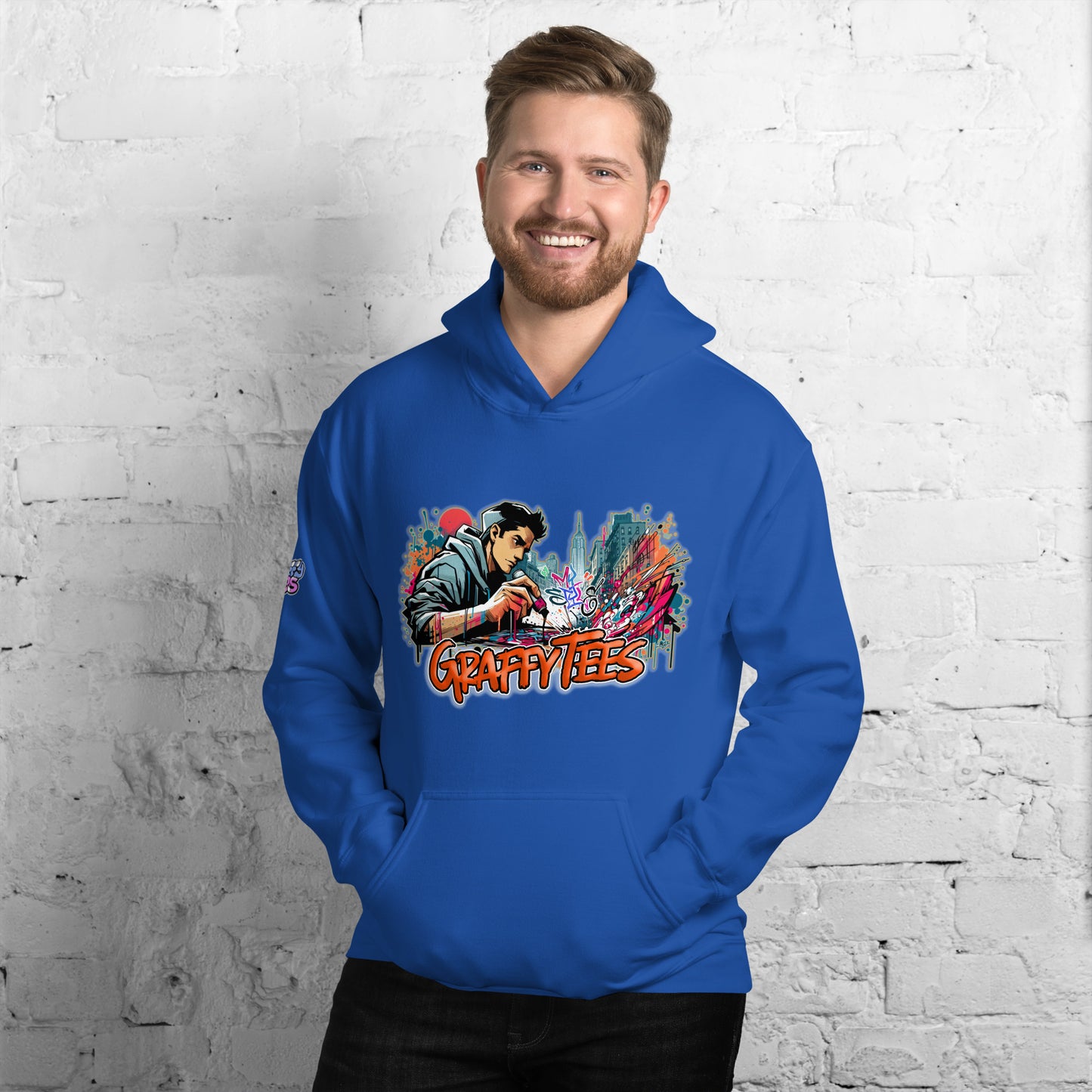Graffytees Writer vandal with Pilot MarkerUnisex Hoodie