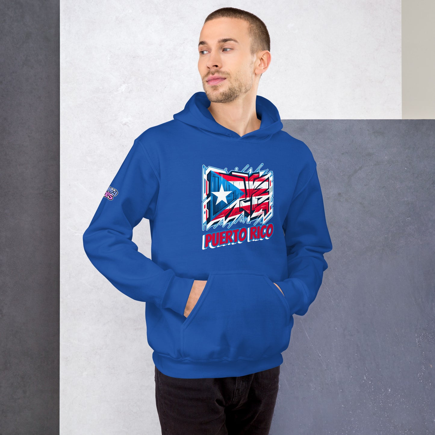 Graffytees Puerto Rico Graffiti flag Unisex Hoodie