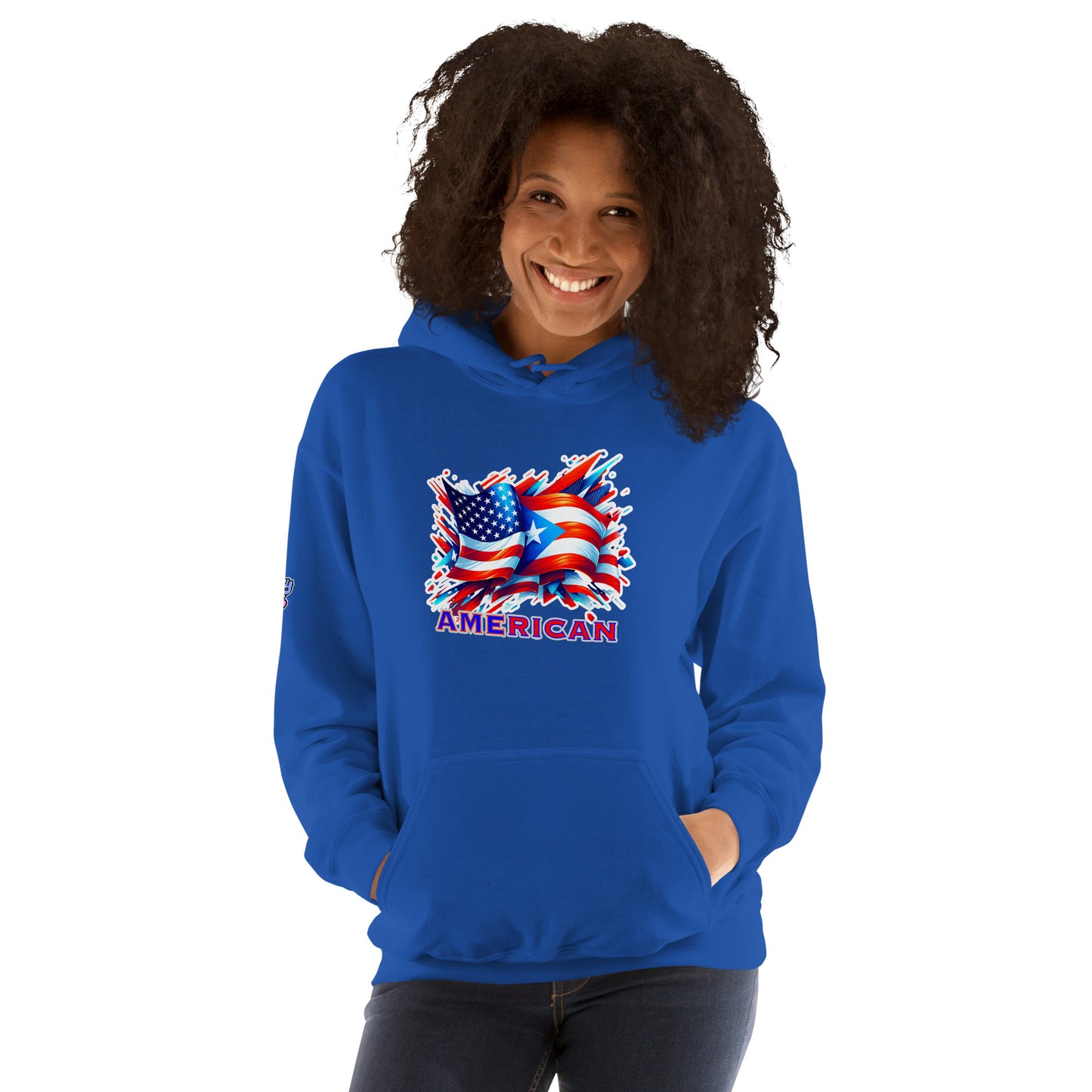 Graffytees AME-RICAN graffiti flags US-PR Unisex Hoodie