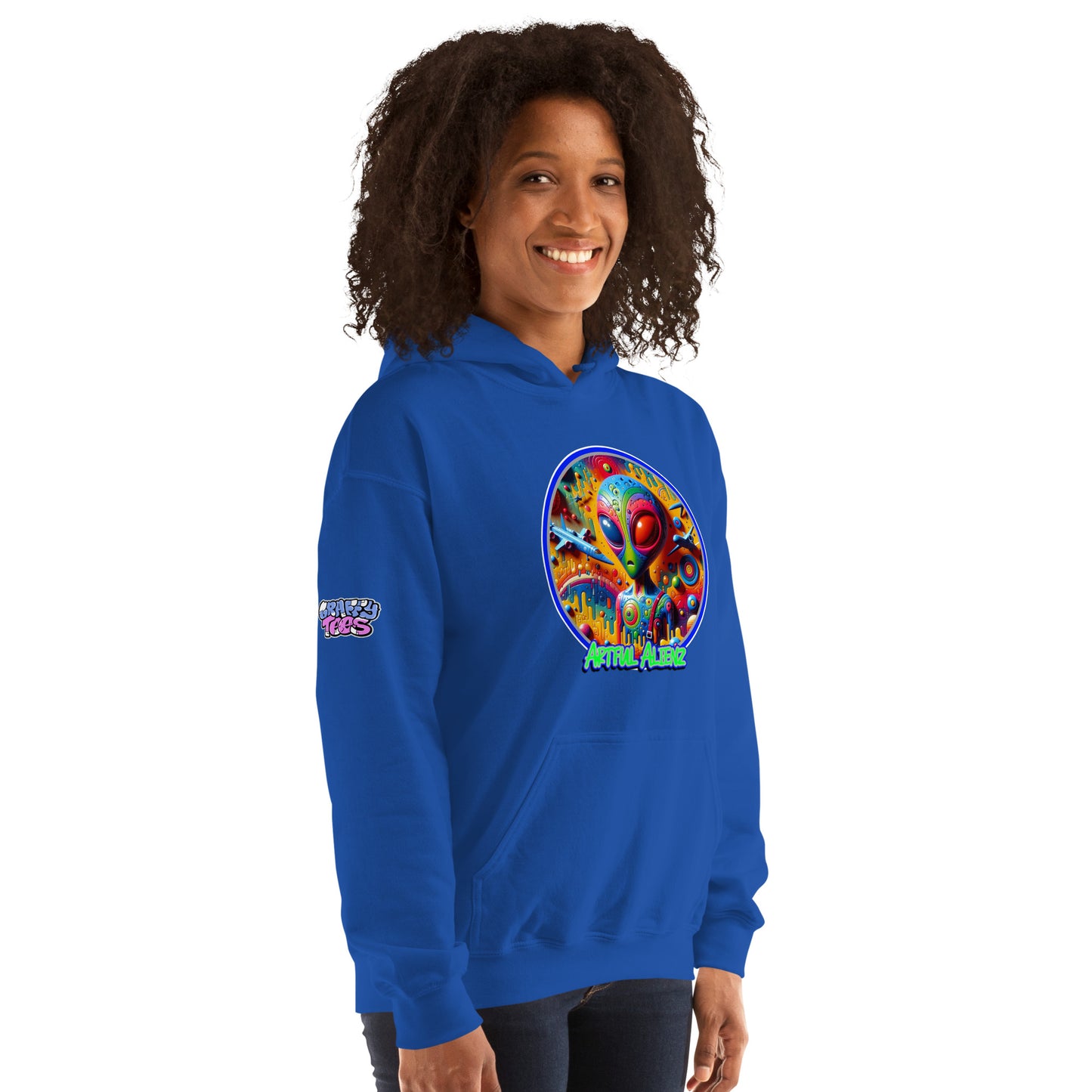Graffiti Artful Alienz Unisex Hoodie