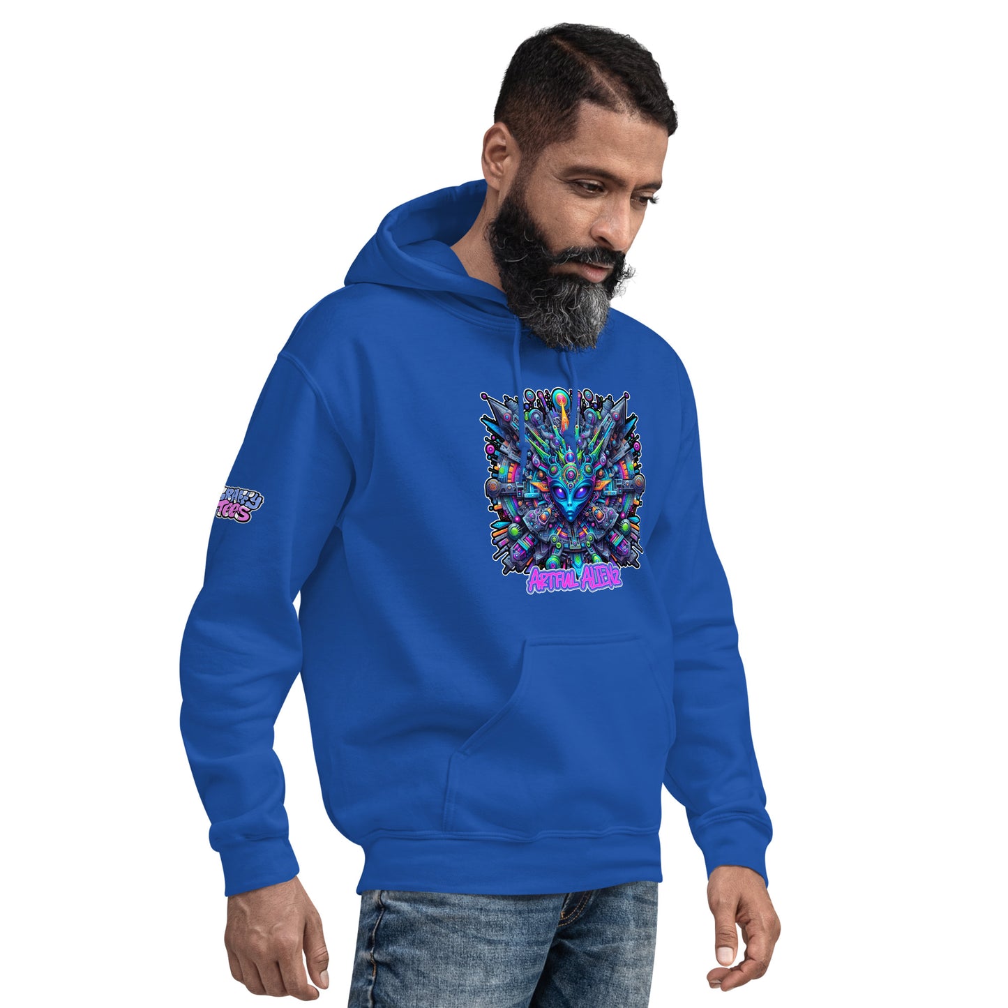 Graffiti Artful Alienz Purp Unisex Hoodie