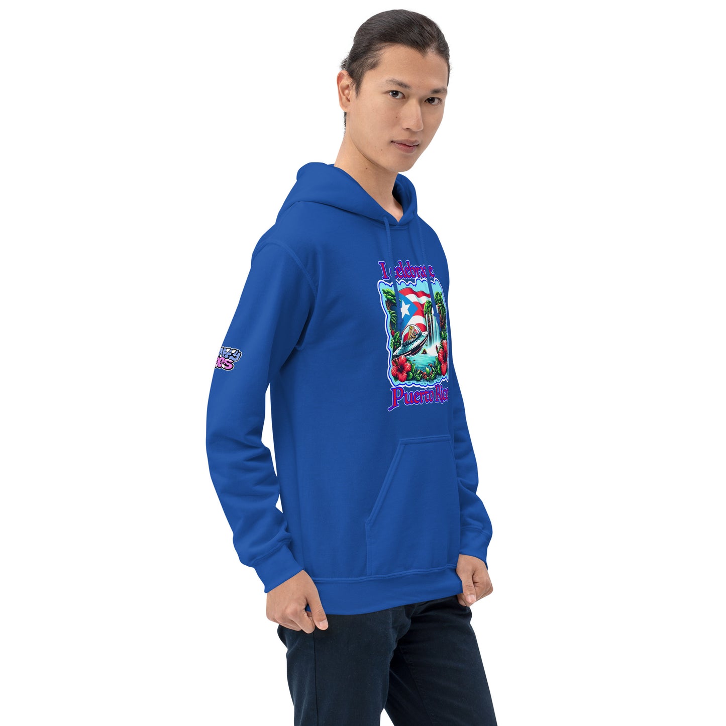 Graffytees I Celebrate Puerto Rico Unisex Hoodie