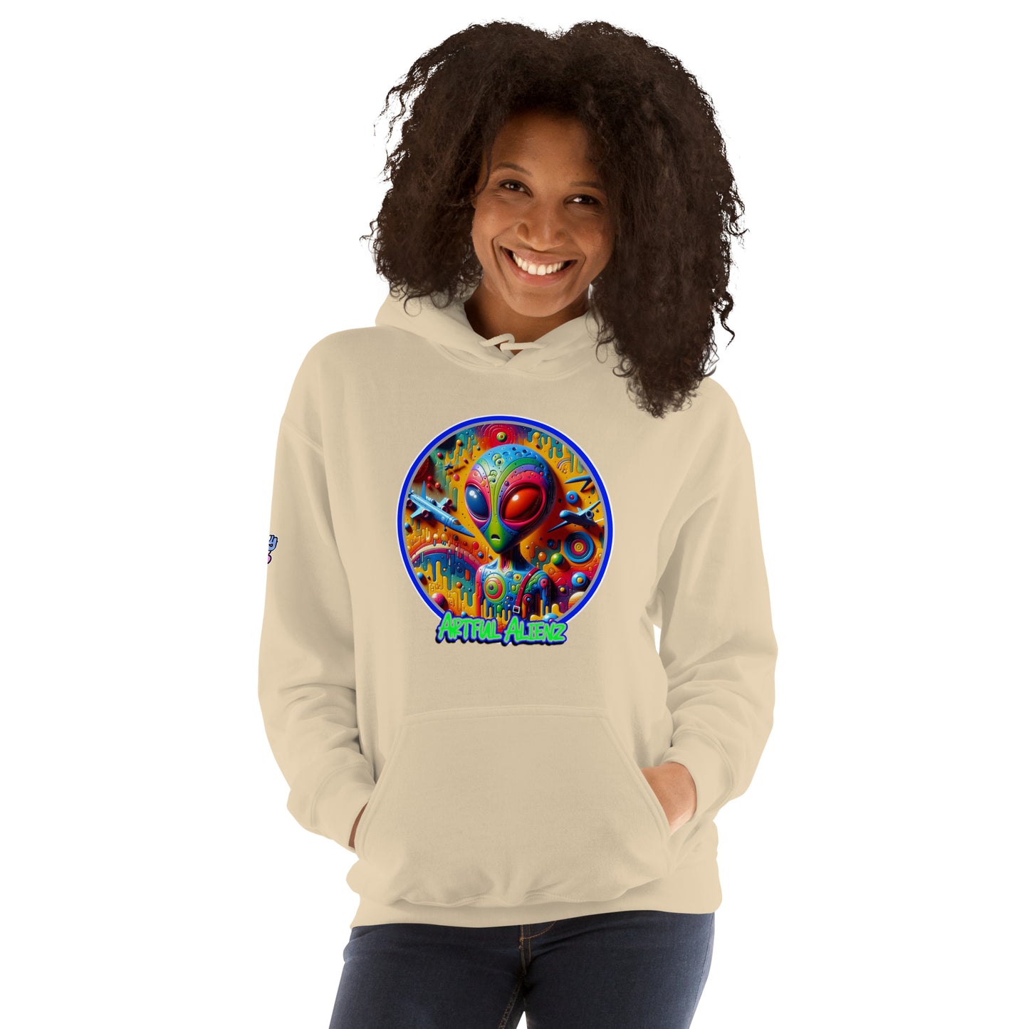 Graffiti Artful Alienz Unisex Hoodie