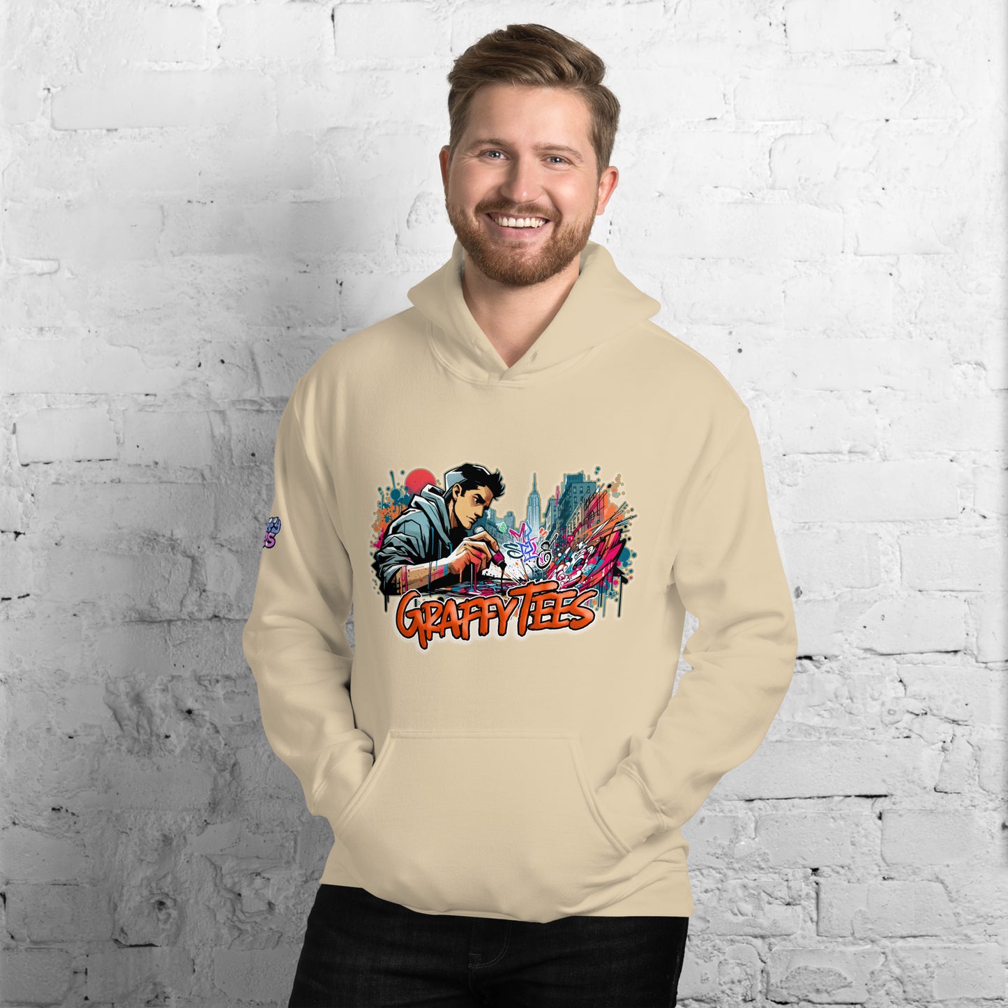 Graffytees Writer vandal with Pilot MarkerUnisex Hoodie