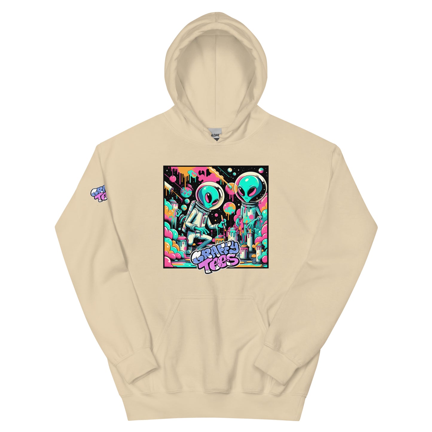 GraffyTees Aliens Painting Unisex Hoodie