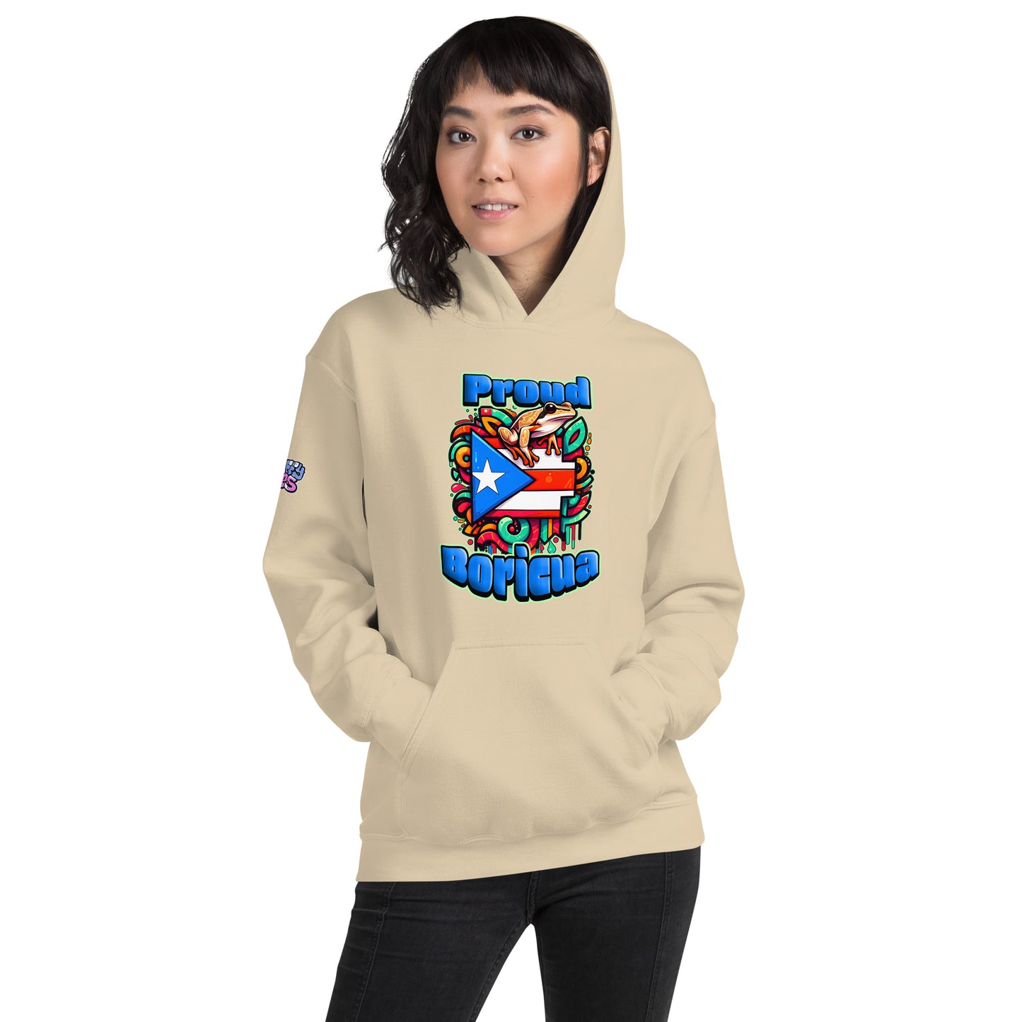 Graffytees Proud Boricua Unisex Hoodie