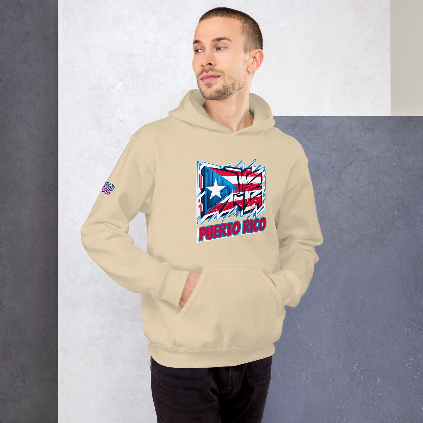 Graffytees Puerto Rico Graffiti flag Unisex Hoodie