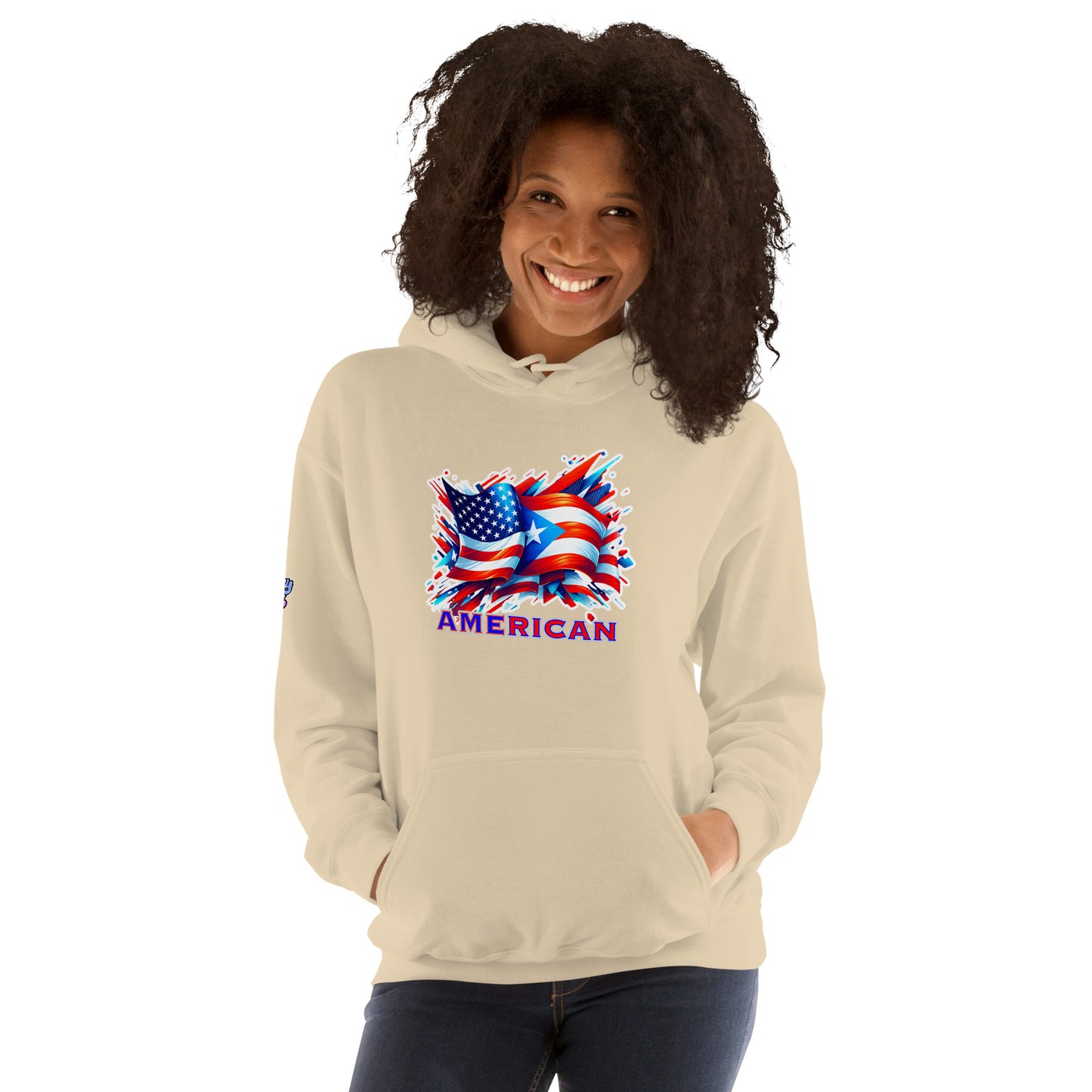 Graffytees AME-RICAN graffiti flags US-PR Unisex Hoodie