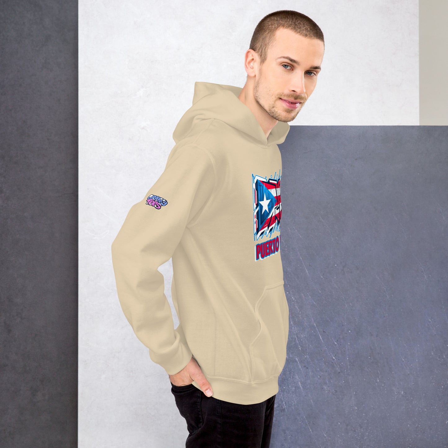 Graffytees Puerto Rico Graffiti flag Unisex Hoodie