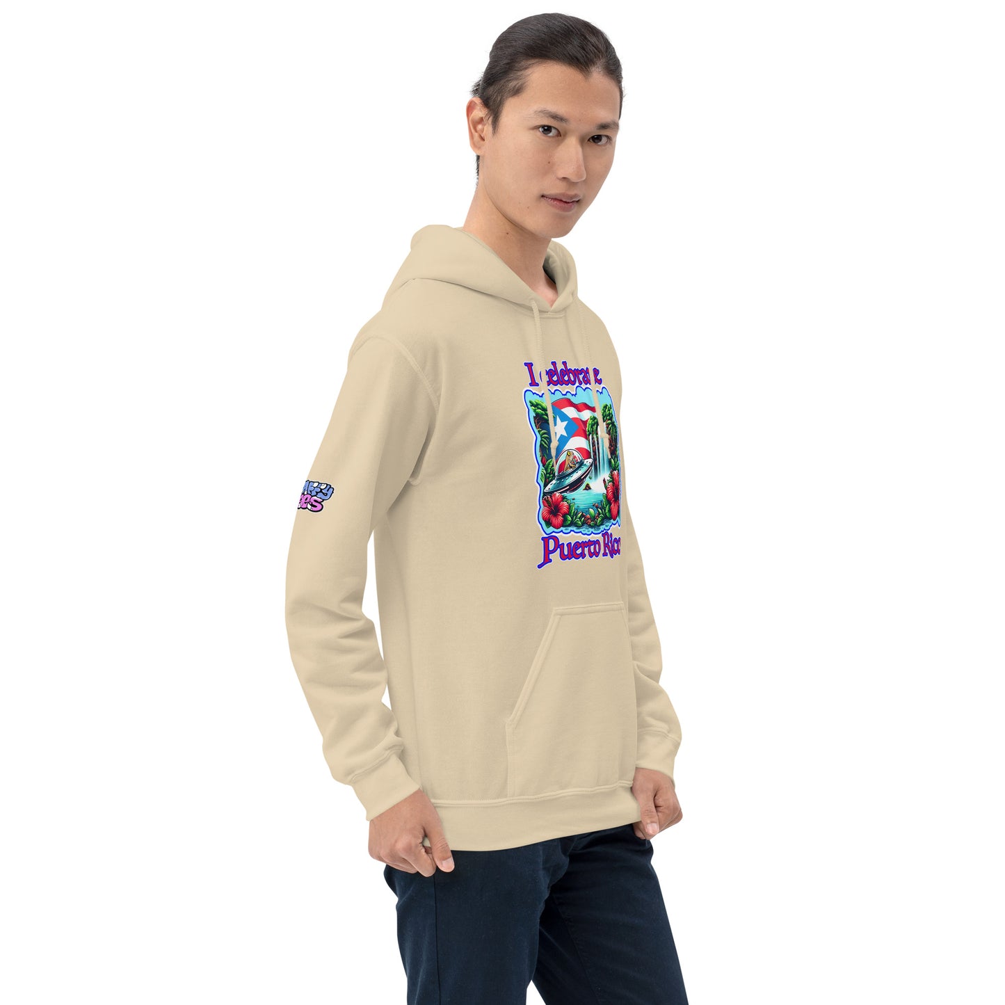 Graffytees I Celebrate Puerto Rico Unisex Hoodie