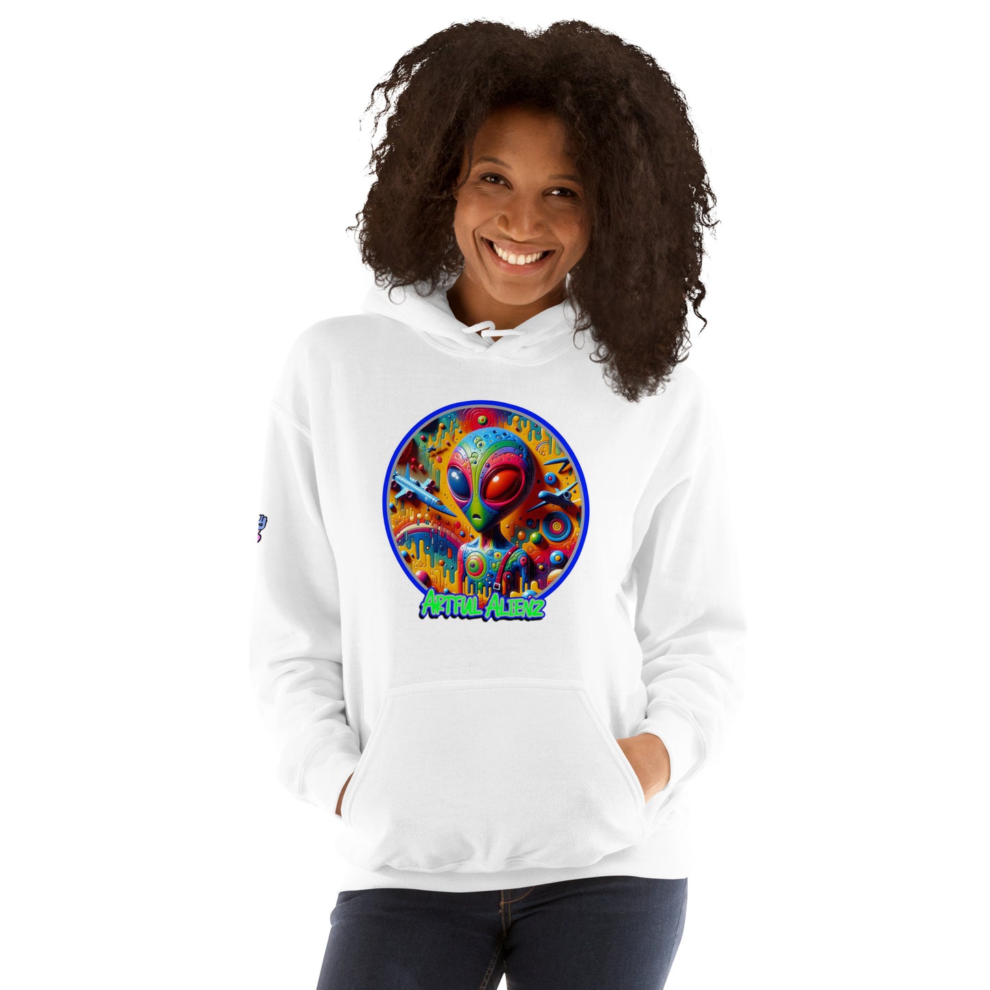 Graffiti Artful Alienz Unisex Hoodie
