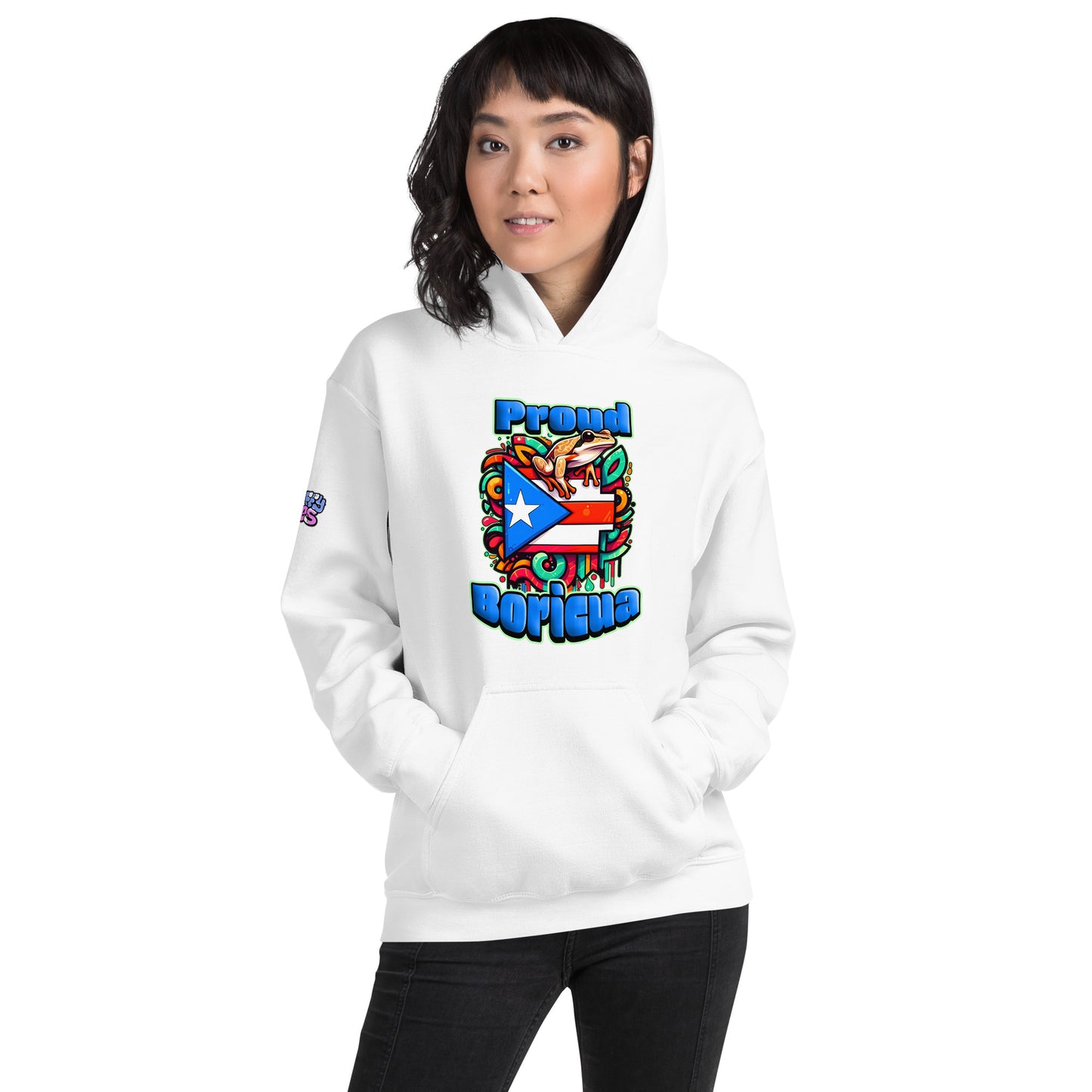 Graffytees Proud Boricua Unisex Hoodie