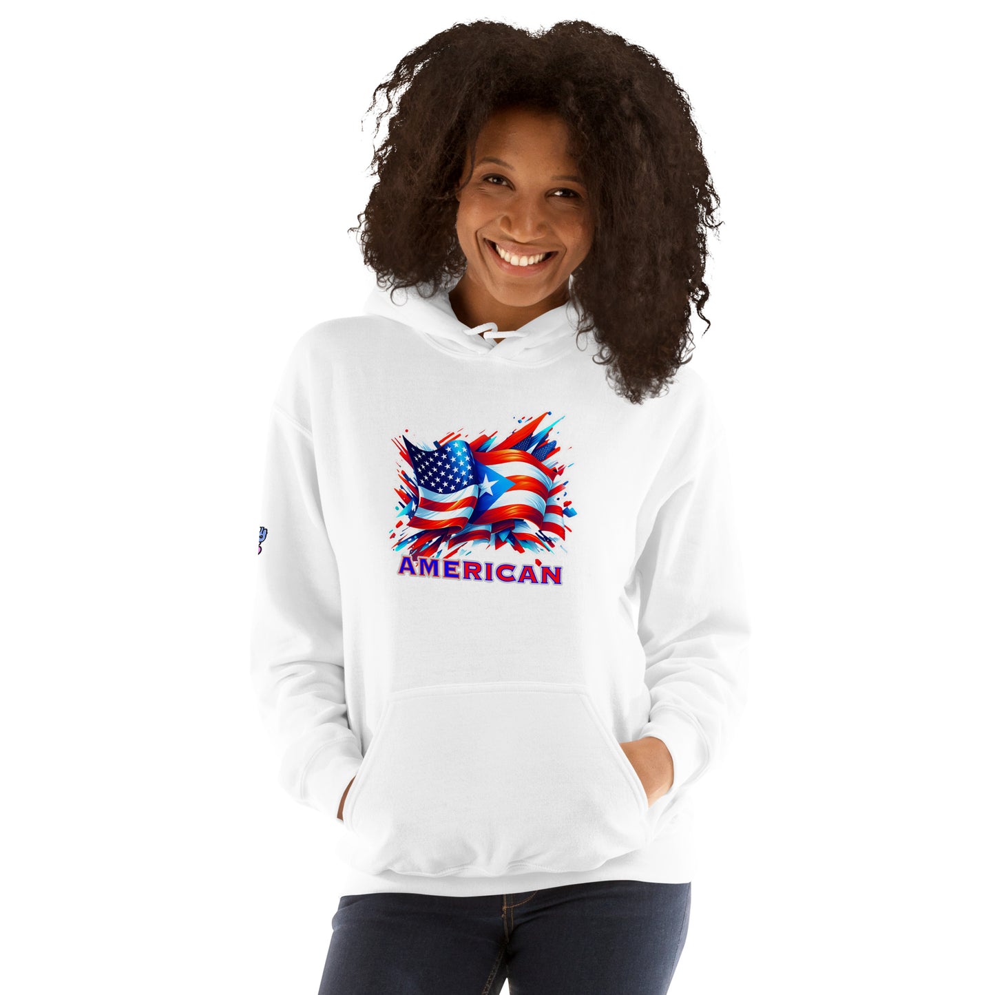Graffytees AME-RICAN graffiti flags US-PR Unisex Hoodie
