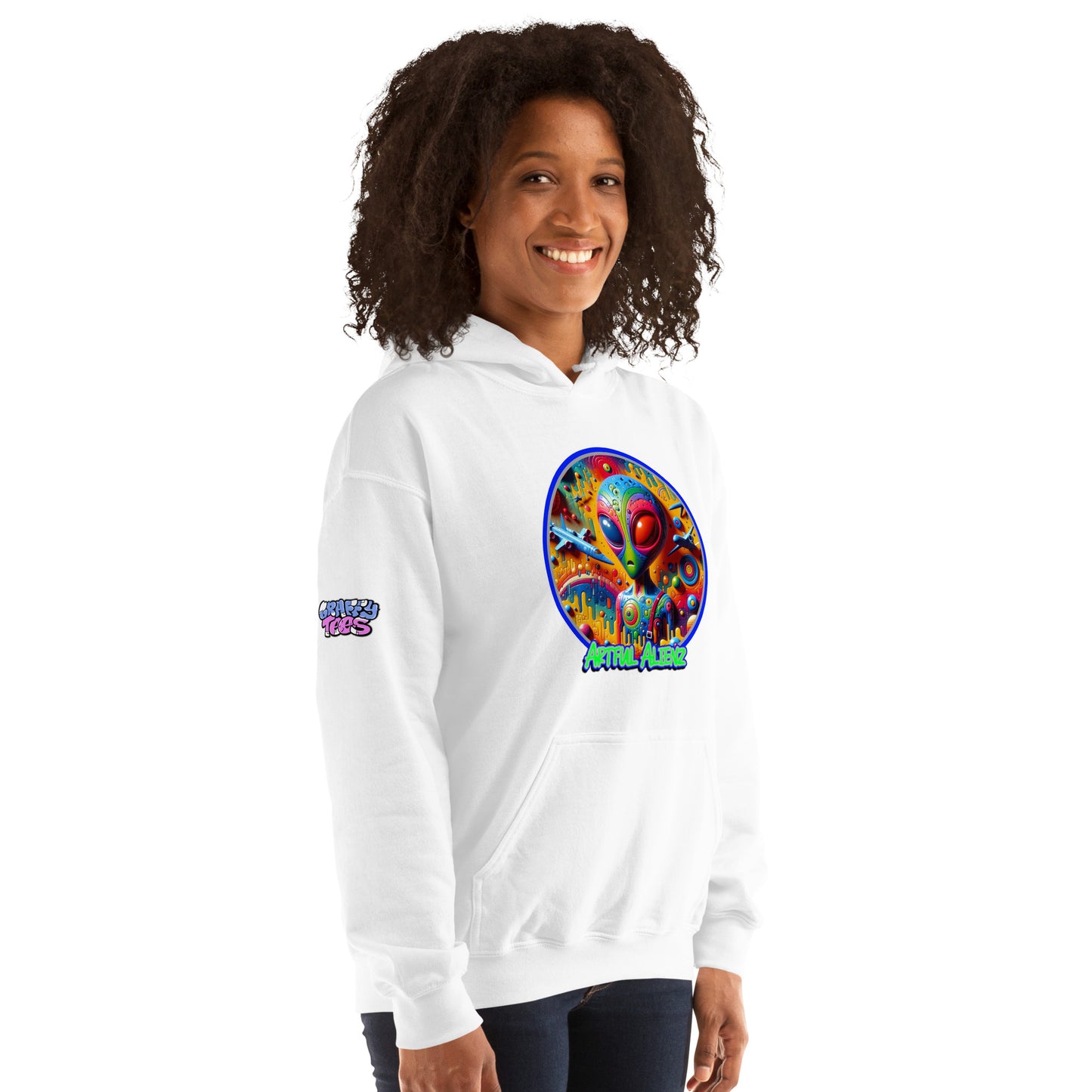 Graffiti Artful Alienz Unisex Hoodie