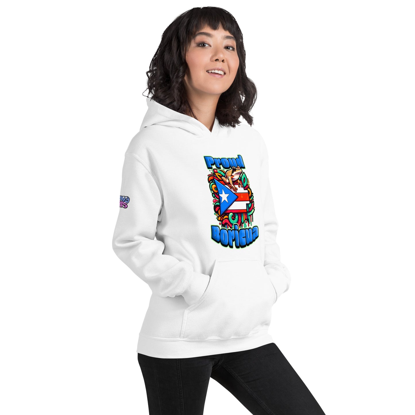 Graffytees Proud Boricua Unisex Hoodie