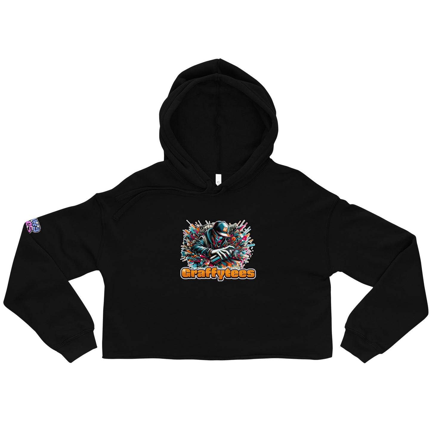 GraffyTees Graffiti Vandal Crop Hoodie