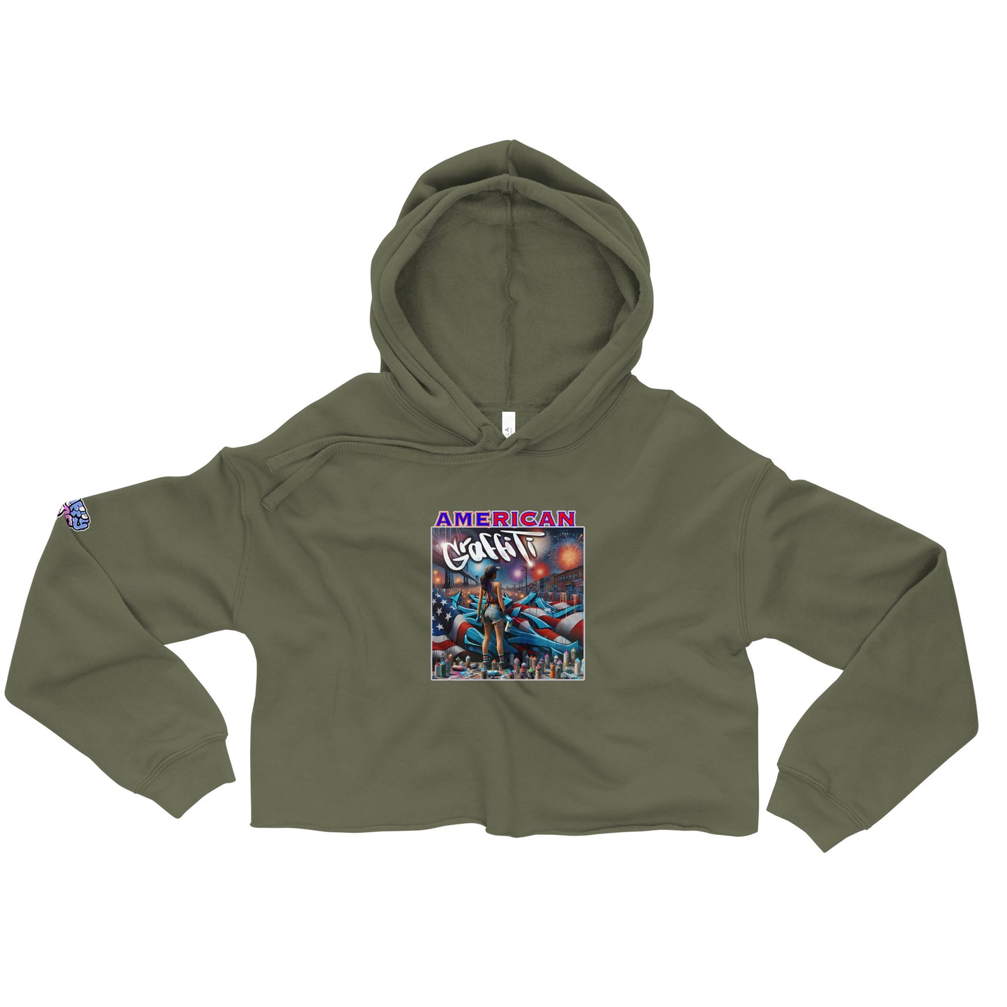 Graffytees American Graffiti Crop Hoodie