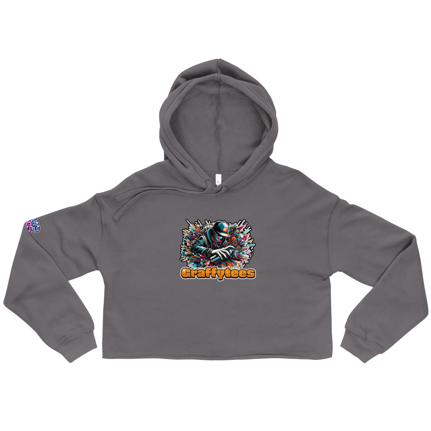 GraffyTees Graffiti Vandal Crop Hoodie