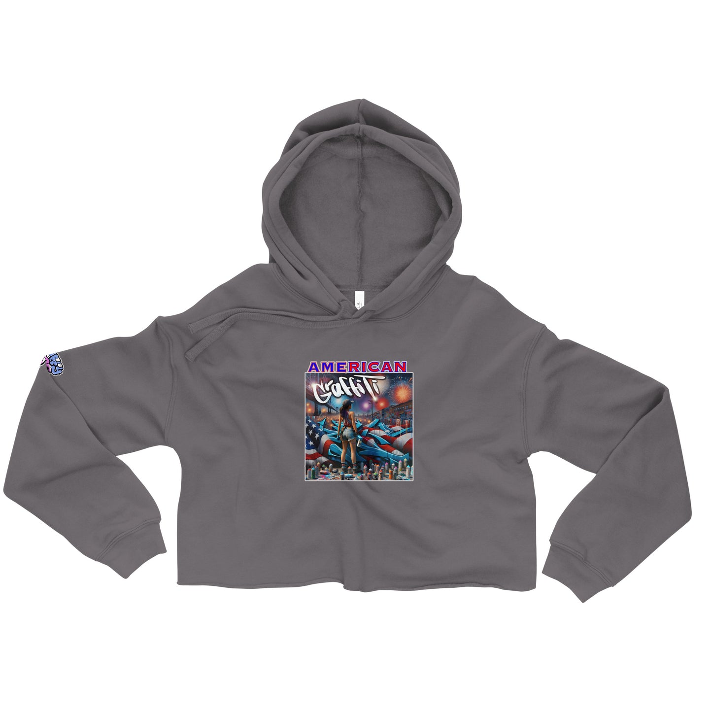 Graffytees American Graffiti Crop Hoodie