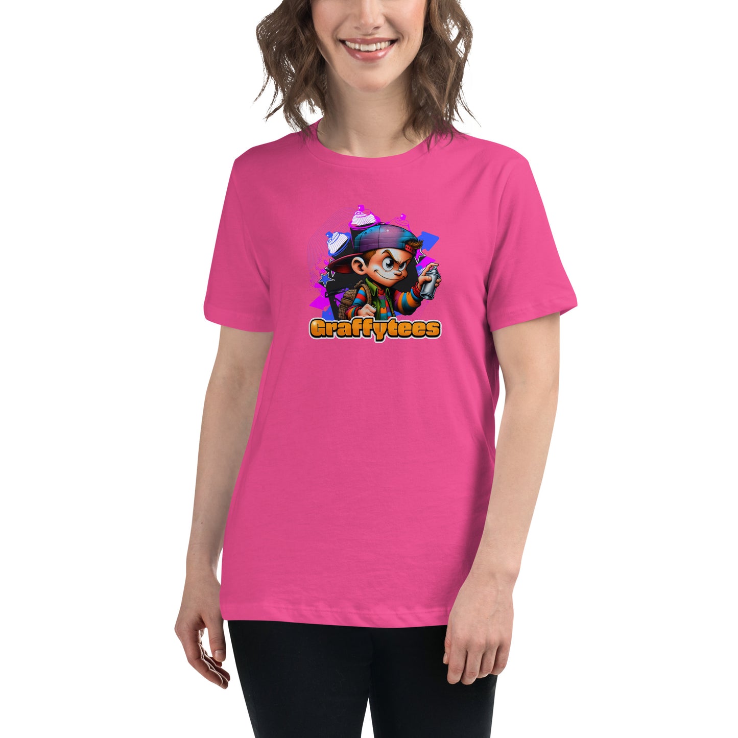 Graffytees Graffiti Vandal design Women's Relaxed T-Shirt