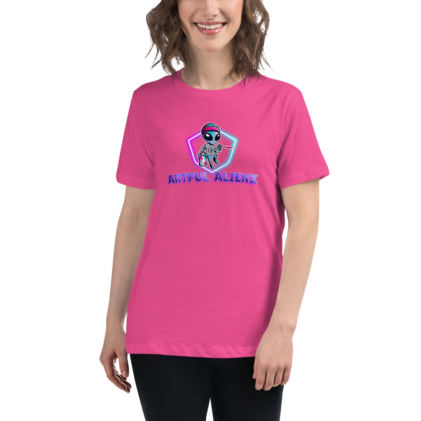 Artful Alienz logo Women's Relaxed T-Shirt