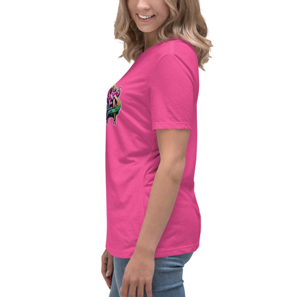 Graffytees Blessed Graffiti design Women's Relaxed T-Shirt
