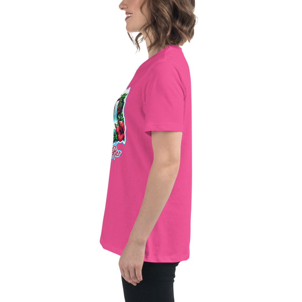 Graffytees Puerto Rico Coqui in UFO Women's Relaxed T-Shirt