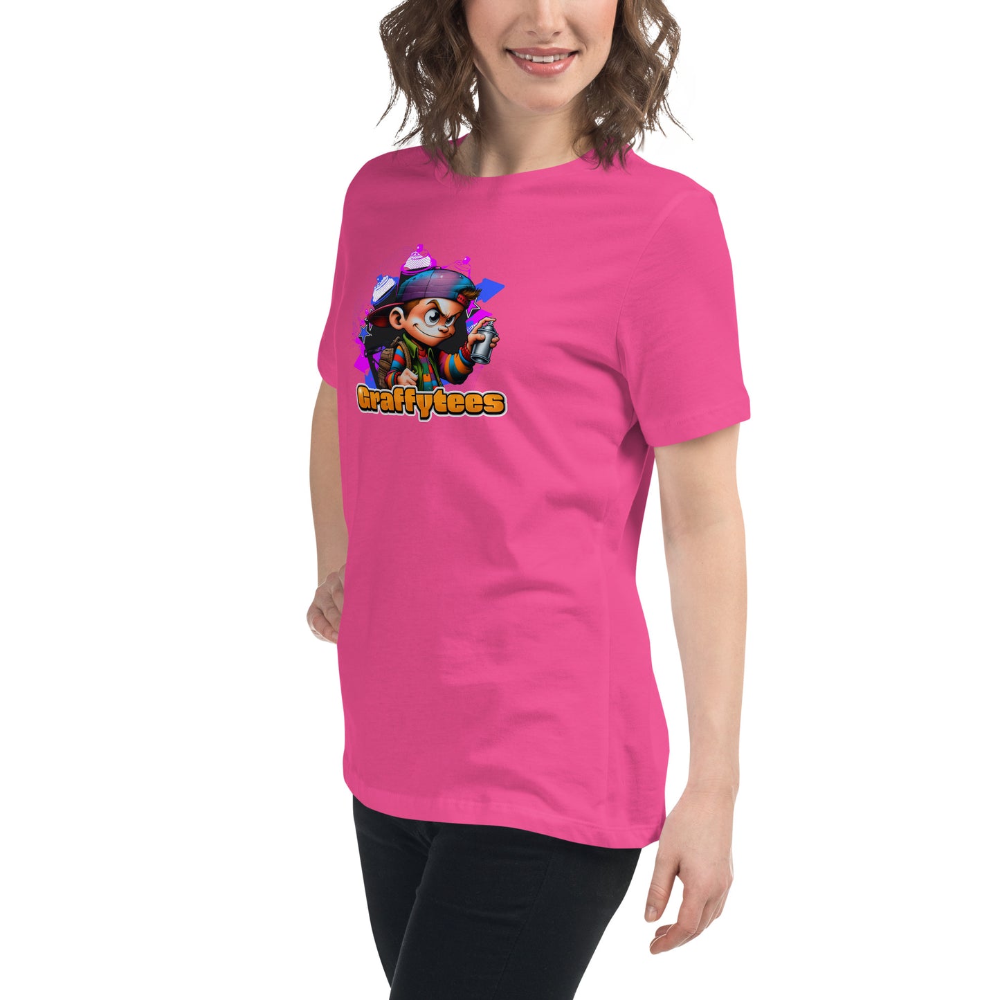 Graffytees Graffiti Vandal design Women's Relaxed T-Shirt
